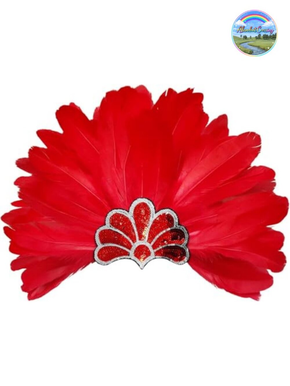 Feather Headpiece Showgirl Headdress Costume Accessory Elastic Strap